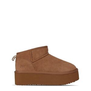 Jack Wills Womens/Ladies Suede Platform Ankle Boots / Tan